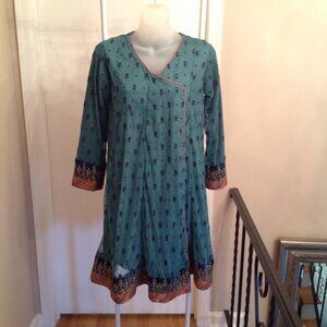 Maria B Pakistani Indian Embroidered Tunic Top Dress 12 - 14